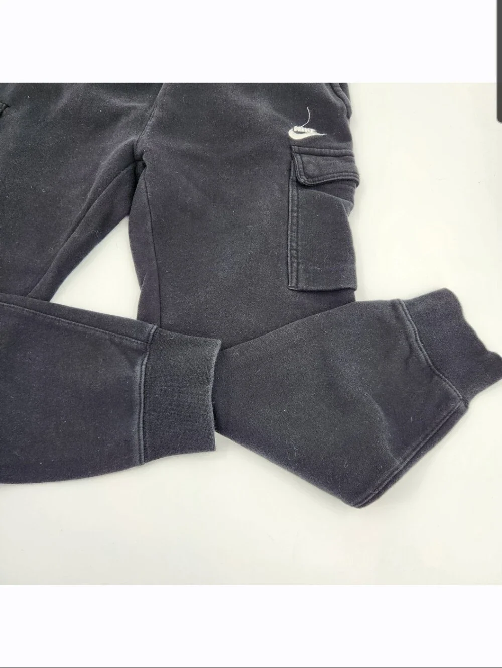 Nike Mens Sportswear Club Fleece Cargo Pants Size Medium Black